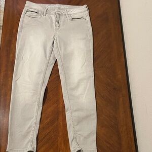Calvin Klein Women's Light Gray Ankle Jeans
